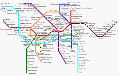 Схема берлинского метро